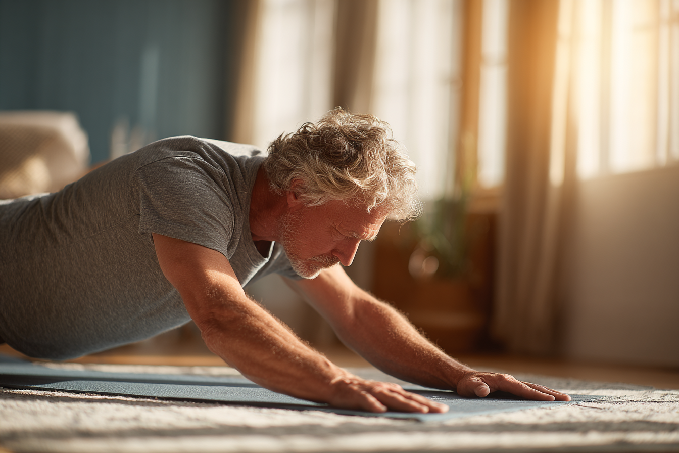 Група хора практикуват йога на открито в парк